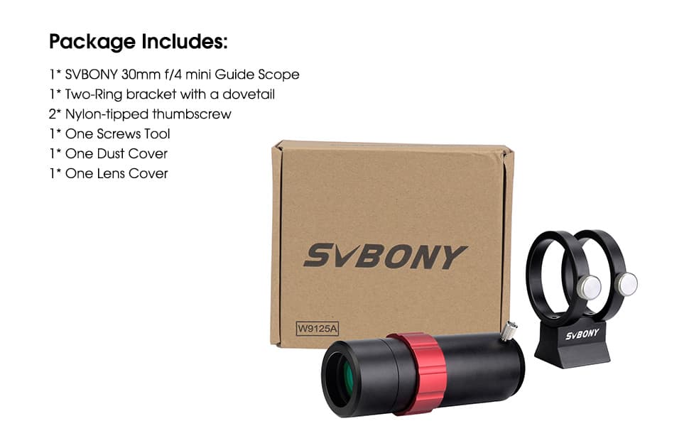 SV165 30mm Guide Scope for Astrophotography SV165 30mm Guide Scope for Astrophotography
