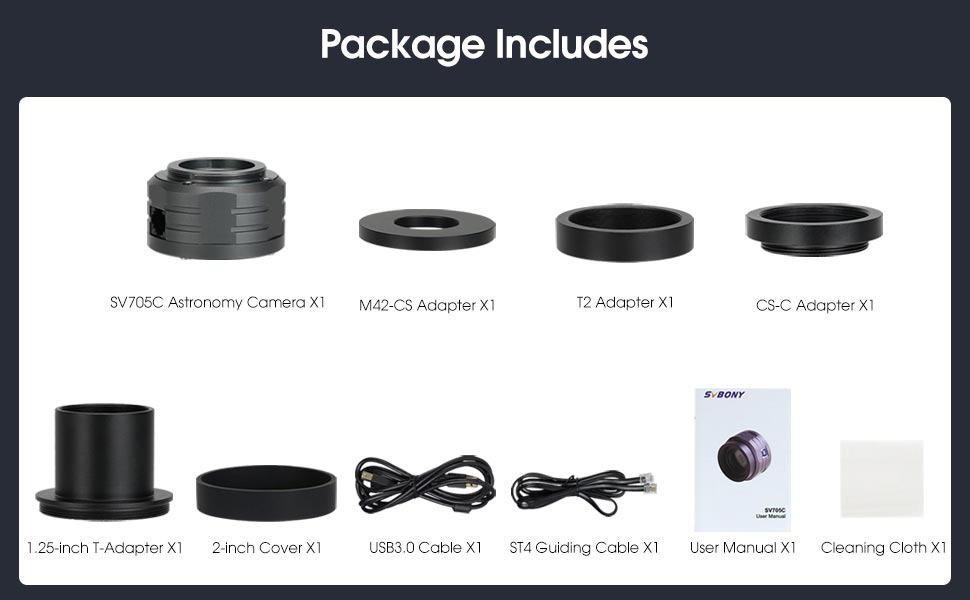 SV705C USB3.0 Color Planetary Camera / IMX585 / EAA SV705C USB3.0 Color Planetary Camera / IMX585 / EAA