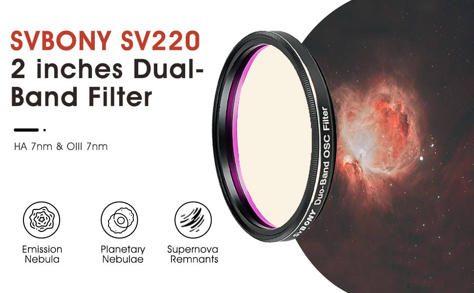 SV220 Dual-Band 7nm Nebula Filter SV220 Dual-Band 7nm Nebula Filter