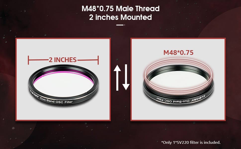 SV220 Dual-Band 7nm Nebula Filter SV220 Dual-Band 7nm Nebula Filter