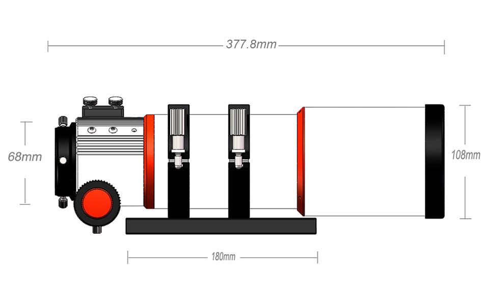 Dimensions of Sv550 Telescope Dimensions of Sv550 Telescope