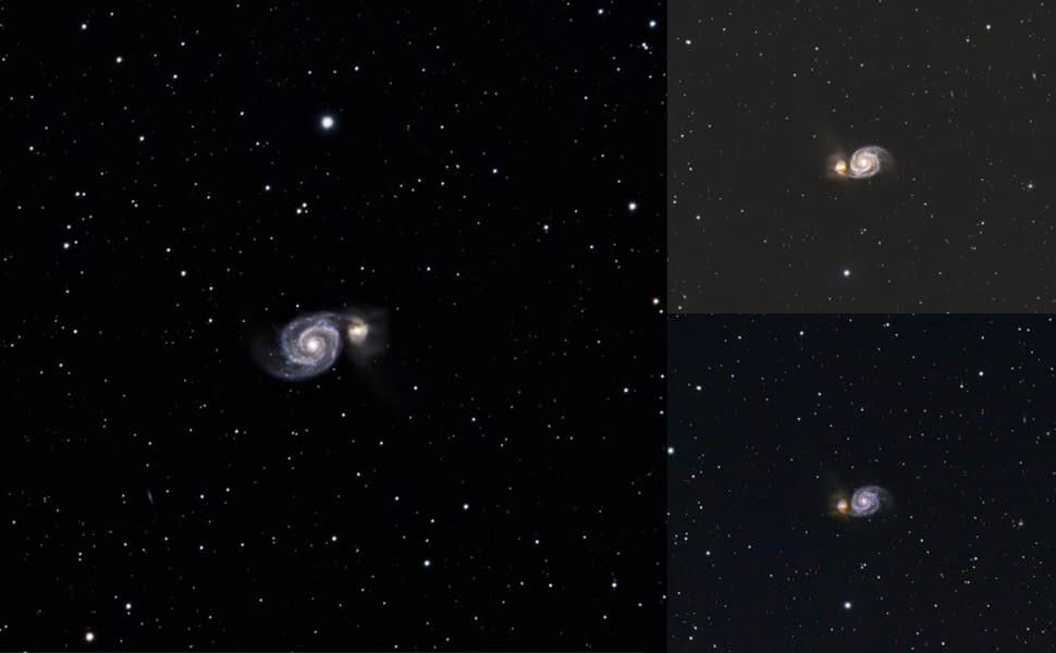 The Whirpool Galaxy and NGC 5195 The Whirpool Galaxy and NGC 5195