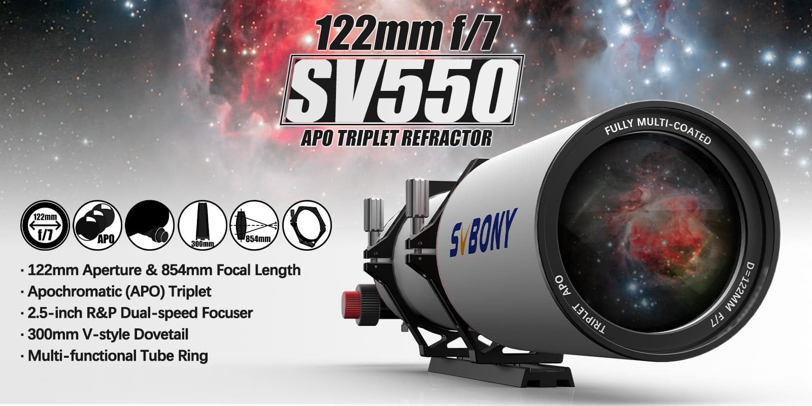 SVBONY SV550 APO Refractor Telescope SVBONY SV550 APO Refractor Telescope