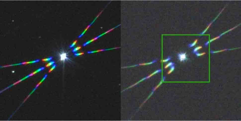 Difference between 2-element and 3-element in Bahtinov Mask Diffraction Image