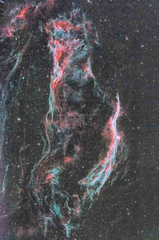 Veil Nebula (NGC6960) in the constellation Cygnus.