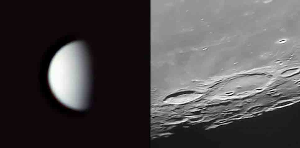 Moon and Venus