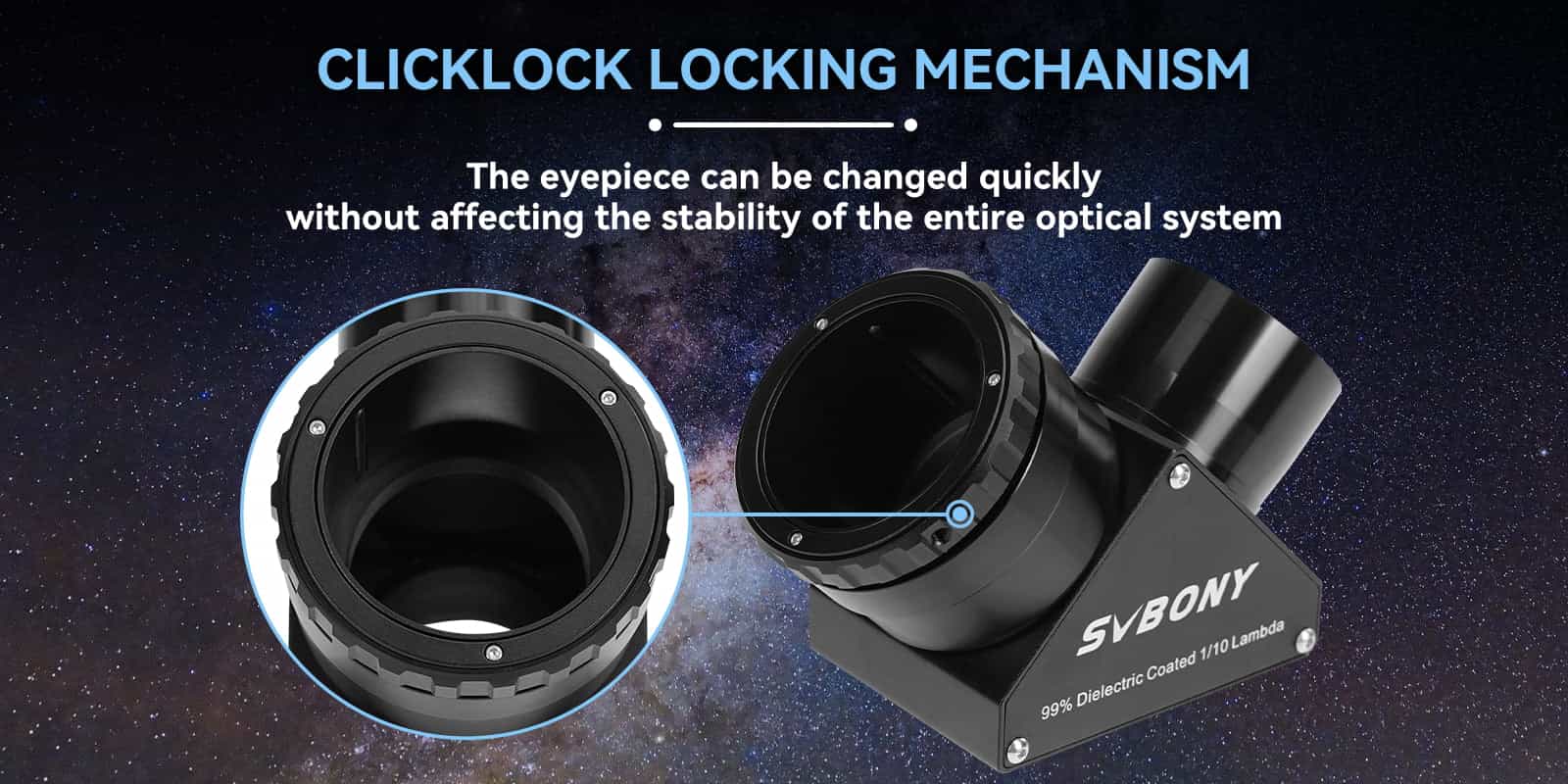 SV223 90-degree Clicklock Diagonal