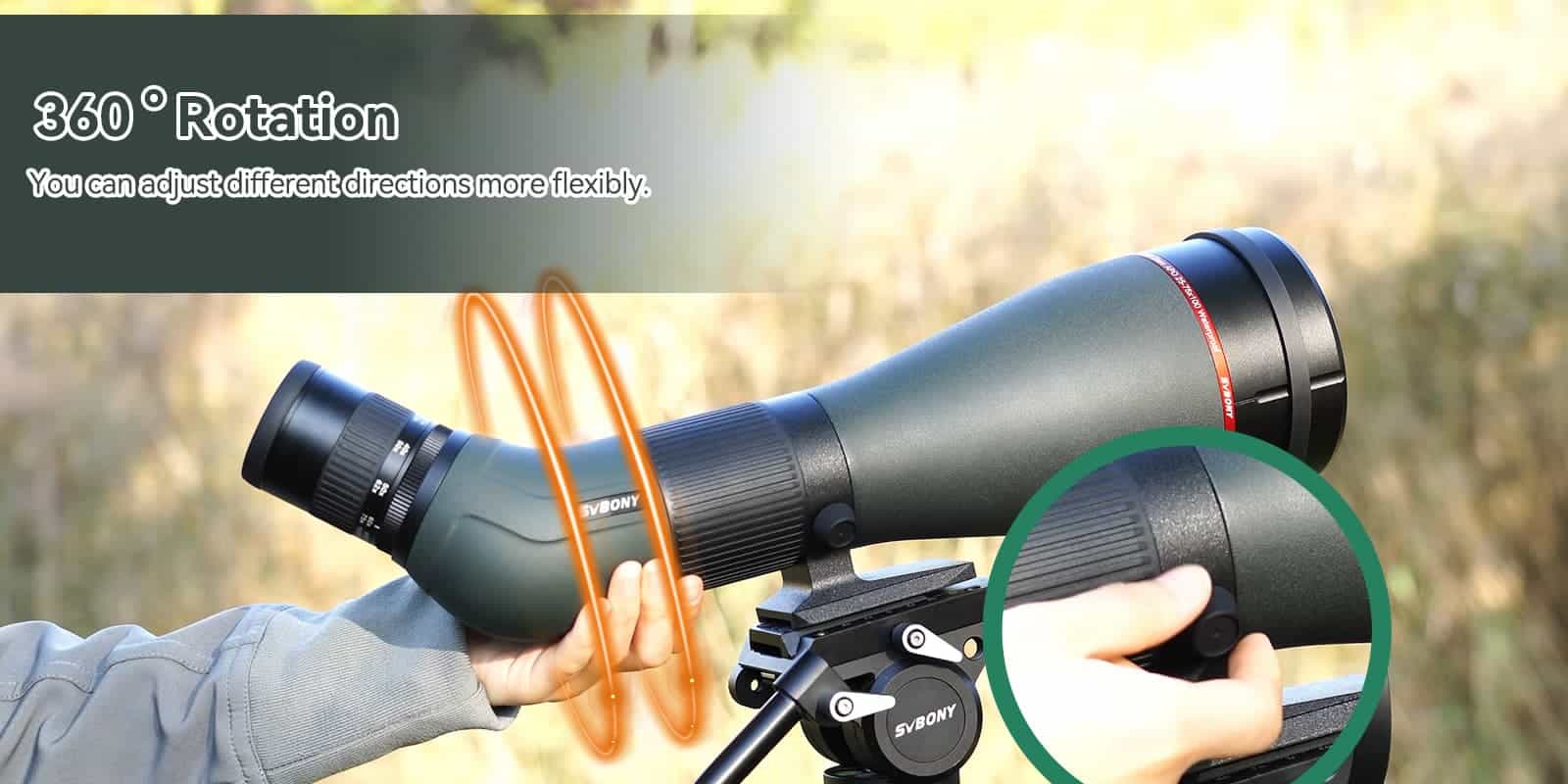 SA401 APO Apochromatic 25-75X100 Double ED Glasses Spotting Scope