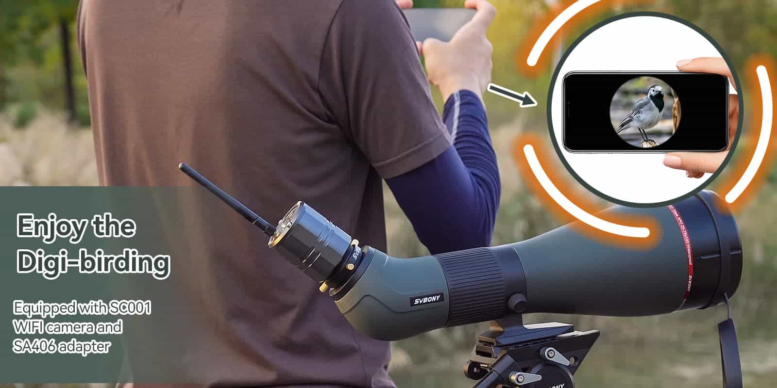 SA401 25-75x100 APO Spotting Scope for Birding