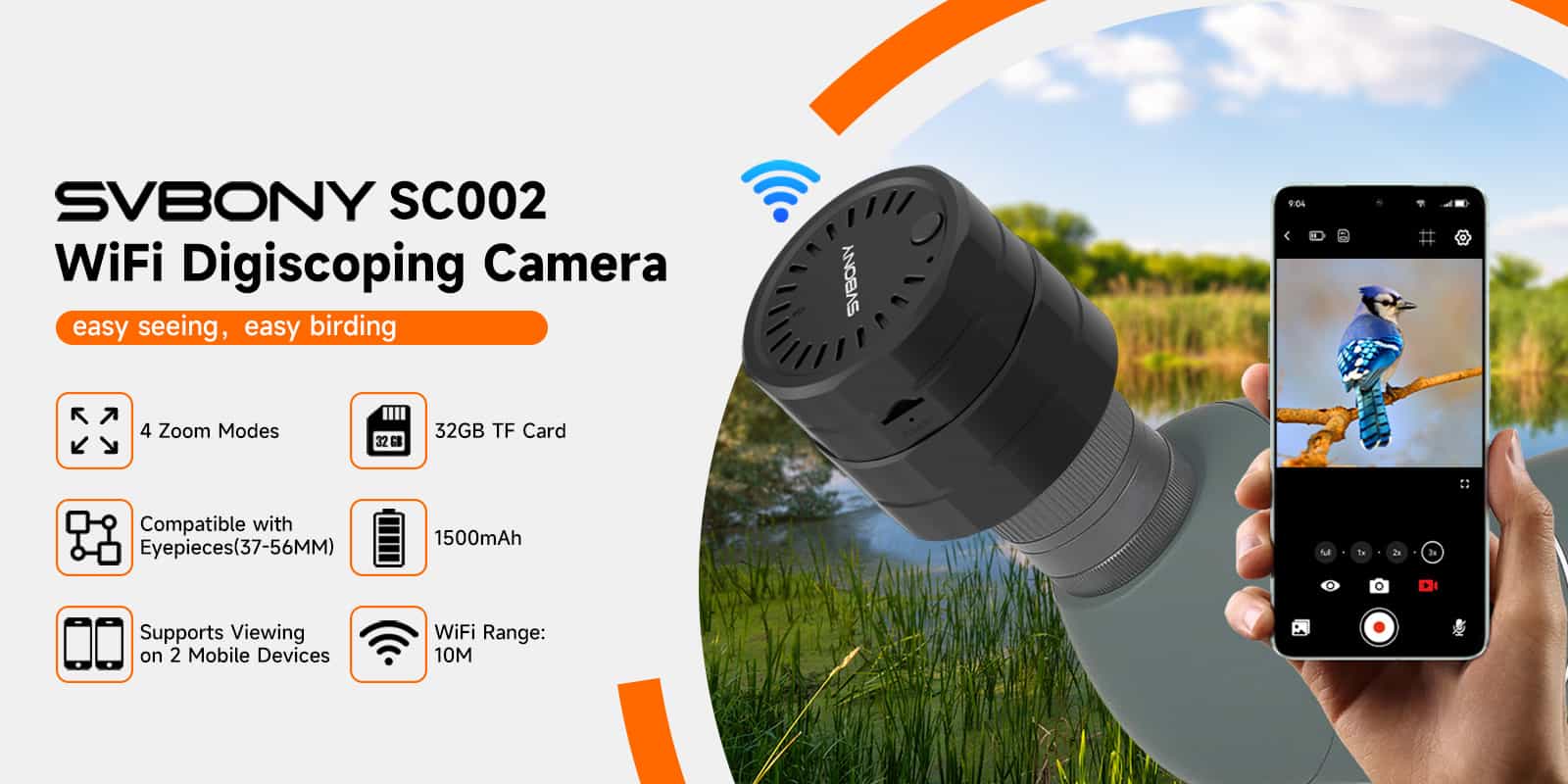 SC002 WiFi Digiscoping Camera SC002 WiFi Digiscoping Camera