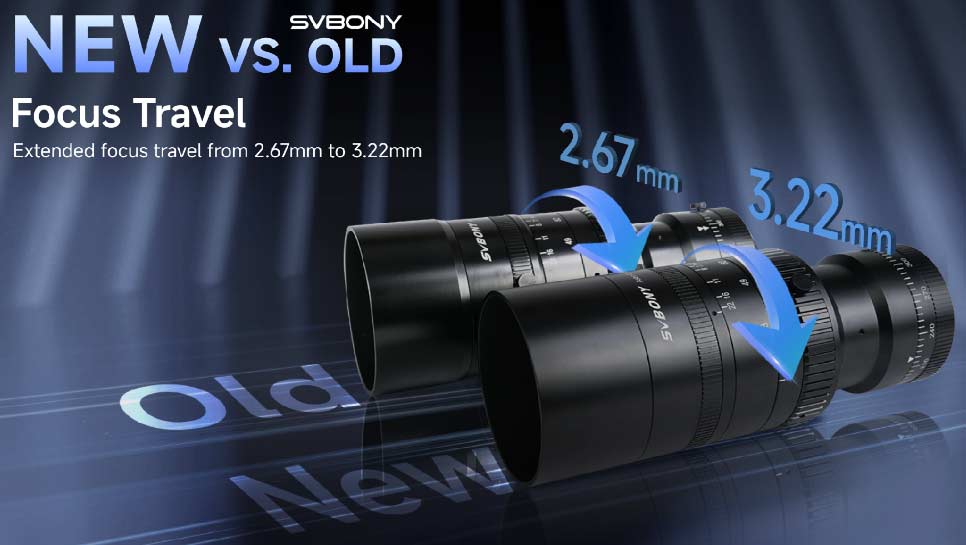 SV555 telescope focus travel innovation
