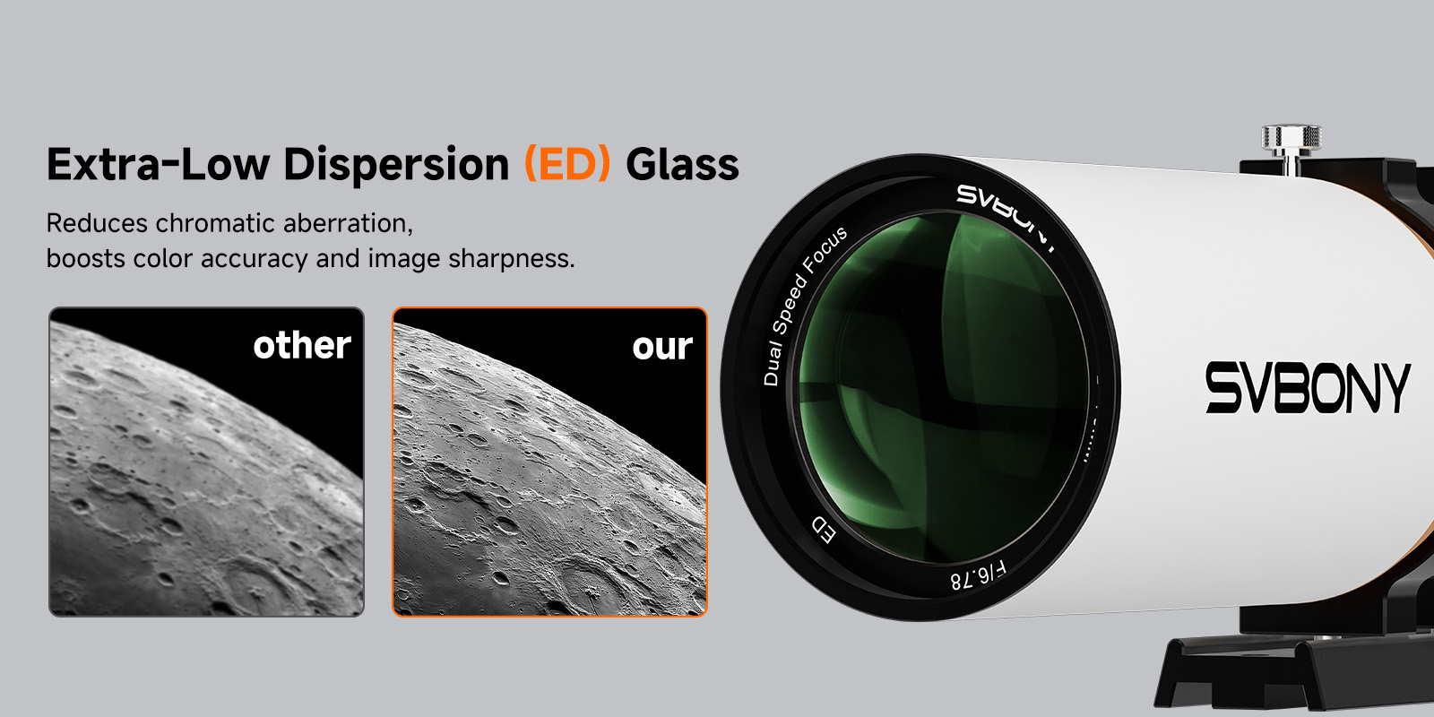 SVBONY SV503 70mm f/6.78 Flatfield Refractor Telescope.jpg SVBONY SV503 70mm f/6.78 Flatfield Refractor Telescope.jpg
