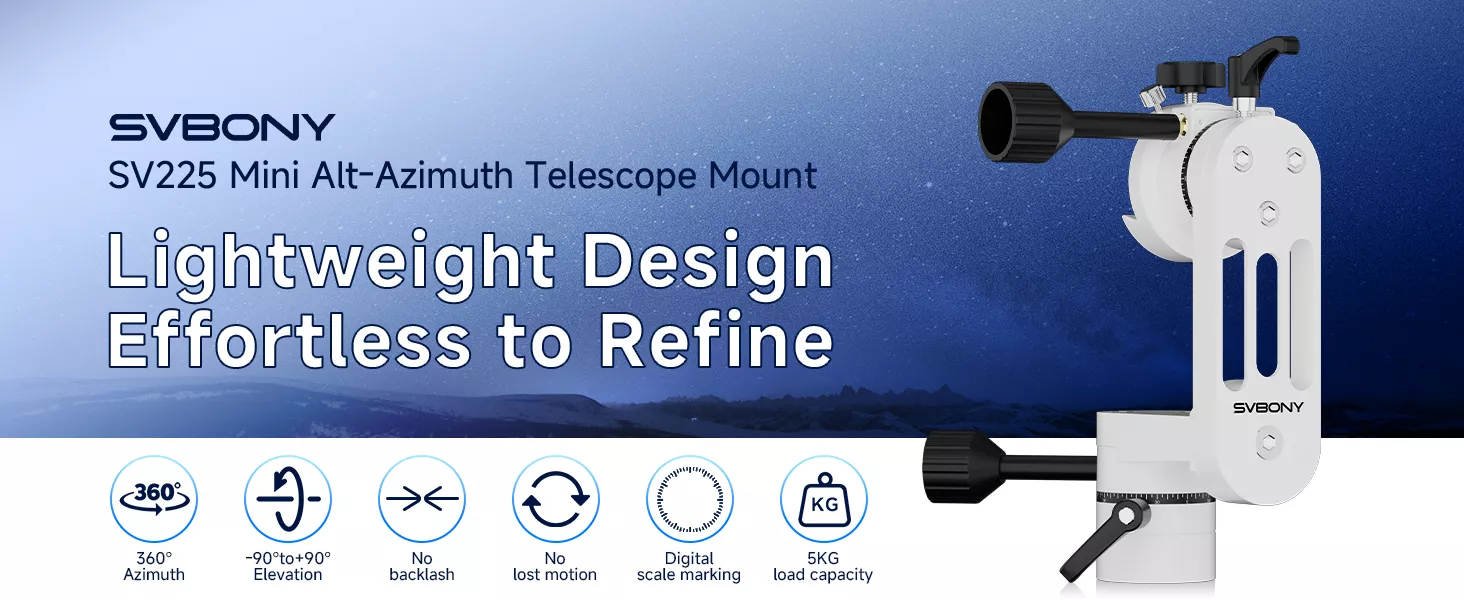 sv225 mini alt azimuth telescope mount sv225 mini alt azimuth telescope mount
